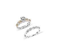 Personality Couple Joint Ring Wedding Jewelry Ring For Her And Her Size 8 Creative And Exquisite Workmanship Nice processing