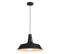 Personality Pendant Lights, Nostalgic Retro Industrial Style Chandelier, Single Head Metal Pot Lid Lighting Fixture, Minimalist Creative Hanging Lamp for Bedroom, Bedside, 's Room(Dark)