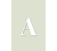 Personalized Initial Letter A Notebook | Minimalist Monogram Lined Journal for School, Writing & Daily Notes | Custom Aesthetic Gift Notebook for ... monogram letter notebook with lined pages