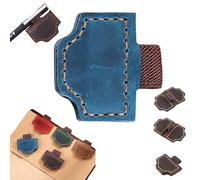 Personalized Magnetic Leather Pen Holder, Bygone Mark Bookmark with Pen Holde, Custom Leather Magnetic Bookmarks Pens Holder, for Travelers Notebooks Journal Covers with Customized Gifts (Blue)