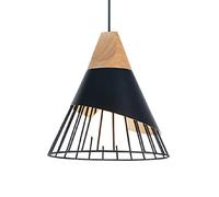 Personalized Old Style Hanging Light Living Room Creative Wooded Chandelier Bohemian Pendant Lights Bedside 1-Light Suspensiom Lamp for Hallway Shop Warehouse Rustic Dining Room