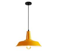 Personalized Single-Head Chandelier, Home & Office Decor Light Fixture, Flush Mount Ceiling Pendant Lights, Danish Hanging Lamp for Kitchen, Bedroom, Dining Room, Restaurant(Yellow,26cm)