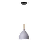 Personalized Single-Head Chandelier Pendant Adjustable Nordic Industrial Style Ceiling Light Fixture for Home Decor, Restaurant, Dining Room, Kitchen, Bedroom, Bar(Agray)