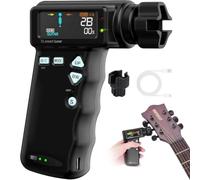 Personalizza ciò di cui hai bisogno Accordatore professionale per chitarra intelligente con display LCD a colori, sintonizzatore elettrico automatico per chitarre e ukulele, batteria al litio