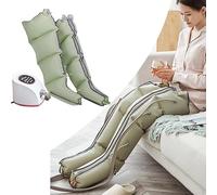 Personalizza ciò di cui hai bisogno massaggiatore professionale per gambe a compressione d'aria, stivali di recupero per gambe, recupero rapido e migliore circolazione per atleti (grigio verde, 2