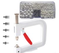 Personalizza facilmente gli articoli di moda con il nostro strumento portatile per perle con perline bianche assortite