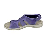 Personalizza Gli Ultimi Sandali Di Qualità Di Colore Solido Di Moda Retrò E Scarpe Piane Per Femminile Semplicemente Stretch, Viola, 37.5 EU