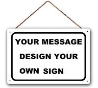 Personalizza i tuoi cartelli bianchi vuoti per la decorazione della casa Man Cave Room Door Signs Personalizzato qualsiasi testo come il tuo vuoi Appendere Segni in legno per la decorazione della casa