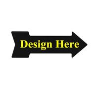 Personalizza il segno della freccia destra, cartelli metallici personalizzati Segni della freccia Segnaletica stradale Targa per bar all'aperto Caffetteria Negozio Decorazioni per la casa Regalo