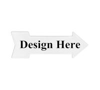 Personalizza il segno della freccia destra, cartelli metallici personalizzati Segni della freccia Segnaletica stradale Targa per bar all'aperto Caffetteria Negozio Decorazioni per la casa Regalo