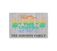 Personalizza Il Tuo Cognome Con Lovin The Camping Zerbini Di Benvenutolavabiletappetino Antiscivolofunnyzerbino Ingressocucinaufficioporta40 X 60Cm