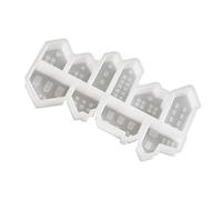 Personalizza la forma della casa epossidica elegante portachiavi stampi in silicone robusto set di lettere per accessori alla moda forniture per la creazione di gioielli