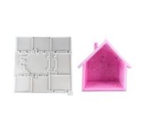 Personalizza La Forma Della Casa Epossidica Porta Portachia Porta -stile Robusta Lettera Silicone Set Per Accessori Stampo In Silicone