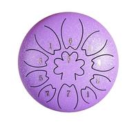 Personalizza la tua esperienza con il Chakra Drum: tamburo a pioggia da 6 pollici e 11 note con grafica e testo personalizzati(Purple)