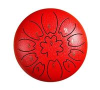 Personalizza la tua esperienza con il Chakra Drum: tamburo a pioggia da 6 pollici e 11 note con grafica e testo personalizzati(Red)