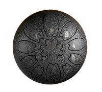 Personalizza la tua esperienza con il Chakra Drum: tamburo a pioggia da 6 pollici e 11 note con grafica e testo personalizzati(Black)