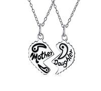 Personalizza Le Migliori Amiche Set Di 2 Pezzi Bff Split Heart Break Apart Puzzle Word Mother Daughter Collana Con Ciondolo Per Le Donne In Argento Sterling 925 Ossidato Personalizzabile