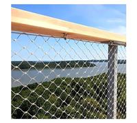 Personalizzabile 304 Inless Steel Rope Mesh Net 8cm/1.5mm per campi da calcio, zoo e balconi -, soluzione esterna flessibile (0.6x1m)