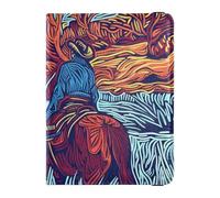 Personalizzabile Cowboys in The Valley Porta Carta di Passaporto In Pelle Combo Documenti di Viaggio Organizer Protector Documenti Organizer Titolare Accessori Impermeabile, Cowboys nella valle, 1