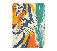 Personalizzabile Doodle Art Tigers Porta passaporto in pelle e carta di vaccino Combo copertina passaporto carino libro passaporto leggero, doodle arte Tigri, 1 size