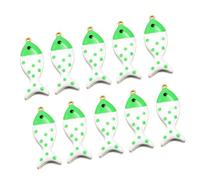Personalizzabile Doppia faccia Pesce Ciondolo Pelle Sensibile Gioielli Che Fanno Accessori Per Collana Orecchini Bracciali Finitura Lucida Pesce Charm, Misura unica, come descritto, come descritto