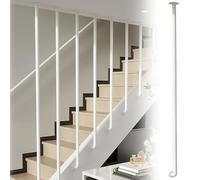 Personalizzabile Esterna Scala Ringhiera Interna Guardrail Robusto Corrimano per Scale Industrial Metal Post Ferro Battuto Portico PicketWhite H55