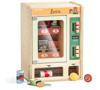 Personalizzabile Gioco di ruolo in legno - Serie Capybara Food “Distributore automatico Shop & Go” - Gioco educativo e di imitazione - dai 3 anni in su - personalizzato con nome - TOPBRIGHT