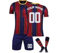 Personalizzabile Maglie da Calcio per Bambino Adulti 2024/25 Maglie Calcio casa/visitatore Con Il Tuo Nome e Numero Ragazzo completo calcio Con magliette Calcio Pantaloncini Calze Regali calcio