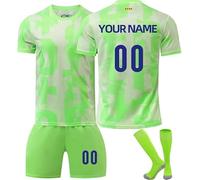 Personalizzabile Maglie da Calcio per Bambino Adulti 2024/25 Maglie Calcio casa/visitatore Con Il Tuo Nome e Numero Ragazzo completo calcio Con magliette Calcio Pantaloncini Calze Regali calcio