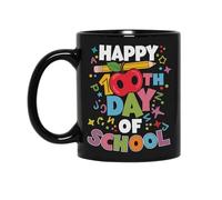 Personalizzabile Tazze da Caffè Happy 100th Day of School 100 Days of School Teacher Student Tazza Da Caffe Divertenti Ceramica Mugs per ufficio papà 330ml