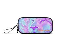 Personalizzabile Viola Freddo Lions Cartoon Nylon Teen Matita Bag Alta Capacità Grande Matita Caso Scuola Cancelleria per Ufficio Infermiera