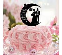 Personalizzare Mr & Mrs Wedding Cake Topper Acrilico Nero Silhouette Sposa & Sposo Elegante Cake Toppers Per Matrimonio Fidanzamento Decorazioni Torta Regali di Nozze Per Coppia