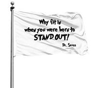 Personalizzata Bandierine Resistente Alle Intemperie Flags Why Fit In When You Were Born To Stand Out 90X150Cm Bandiera Per Balcone Esterno Bar