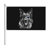 Personalizzata Bandierine Shepherd German American Flag Durevole Per Interno Esterno Decorazione 90X150Cm