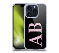 PERSONALIZZATA INIZIALI CUSTODIA COVER MORBIDA IN GEL PER APPLE iPHONE TELEFONI