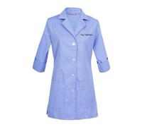 Personalizzata Personalizzabile Ricamato Donna Camice da Laboratorio Bianca Abbigliamento da Lavoro e Divise Maniche 3/4