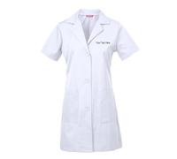 Personalizzata Personalizzabile Ricamato Donna Camice da Laboratorio Bianca Abbigliamento da Lavoro e Divise a Maniche Corte