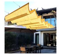 Personalizzata Retrattile Vele Wave Shade,vele parasole retrattili,Protezione UV e Solare Copertura Ombreggiante Antipioggia con Kit di Montaggio,regolabile(W3.2*L18m/W10.50*L59.05ft)