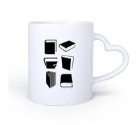 Personalizzata Tazze Lettura Storie Libri Biblioteca Libreria Conoscenza 11oz/320ml per caffè, zuppa, tè, latte, latte macchiato, cioccolata calda, donna, uomo