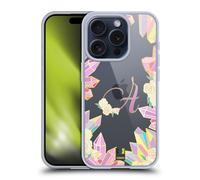 PERSONALIZZATA TRENDY MONOGRAMS CUSTODIA COVER MORBIDA IN GEL PER APPLE iPHONE