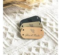 Personalizzate Etichette Cucito Con Logo/Testo, Etichette Cucito In Tessuto Handmade, Handmade Etichette Personalizzate Per Jeans, Vestiti, Tessitura, Scarpe(40mm x 20mm, 25 Pezzi)