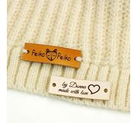Personalizzate Etichette Cucito Con Logo/Testo, Etichette Cucito In Tessuto Handmade, Handmade Etichette Personalizzate Per Jeans, Vestiti, Tessitura, Scarpe(12,5x40Mm, 25 Pezzi)