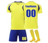 Personalizzate Maglia da Calcio per Bambini Adulti, Nuovo SessonMaglietta da Calcio Casa/Visitatore, Set di Maglie da Calcio,Abbigliamento da Allenamento per Il Calcio Camicia A06