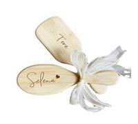 Personalizzate Spazzola Capelli Con Nome Inciso, Donne, Uomini Bamboo Spazzola Capelli Ricci Districare, Regalo Perfetto Per Ragazze Giovani, Damigelle, D'Onore, Festa Sposa