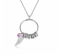 Personalizzati Famiglia Nome Collana Acciaio Inox Inciso Moda Gioielli Regalo
