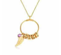 Personalizzati Famiglia Nome Collana Acciaio Inox Inciso Moda Gioielli Regalo