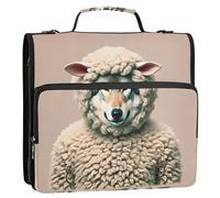 Personalizzato 1 1/2 Pollici 3 Anelli Raccoglitori D Anello Divertente Lupo Pecora Travestimento Zip Raccoglitore Organizzatore Portfolio Tenere 500 Fogli Titolare Scuola Media Raccoglitore Borsa con