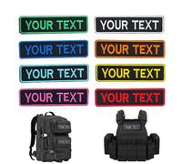 Personalizzato 2 Pz Tattico Nome Militare Toppa, Personalizzato Numero Tag Patch per Più Borse Abbigliamento Gilet Giacche Lavorare con Gancio e Anello, Ferro sul Supporto