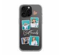 Personalizzato 4 Immagini Trasparente Cassa Del Telefono Morbido Protettivo per iPhone 16 Pro 16 15 14 13 12 11 XR X 8 7 SE