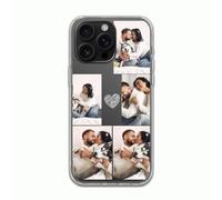 Personalizzato 5 Immagini Trasparente Cassa Del Telefono Morbido Protettivo per iPhone 16 Pro 16 15 14 13 12 11 XR X 8 7 SE